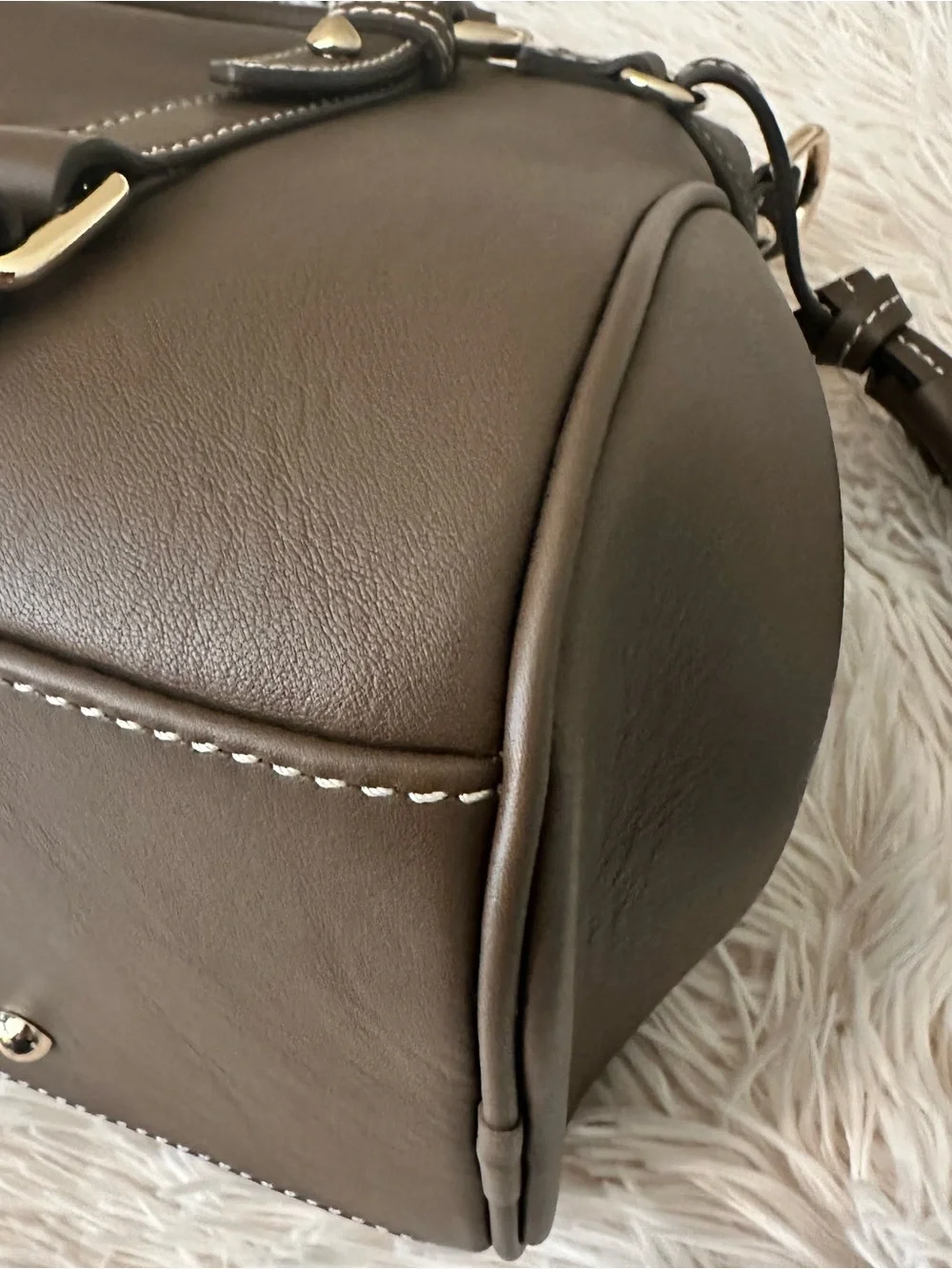 D&B Penrose Satchel in Coffee